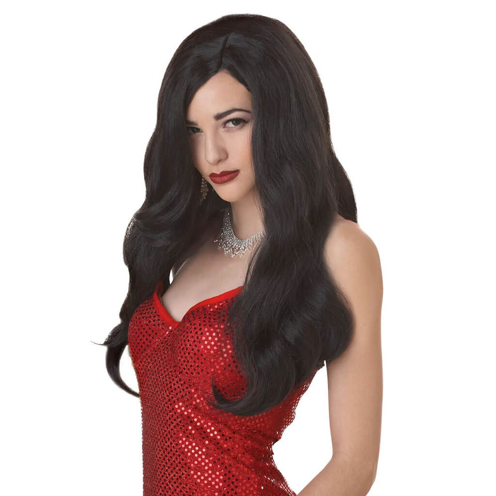 Silver Screen Sinsation Wig Black