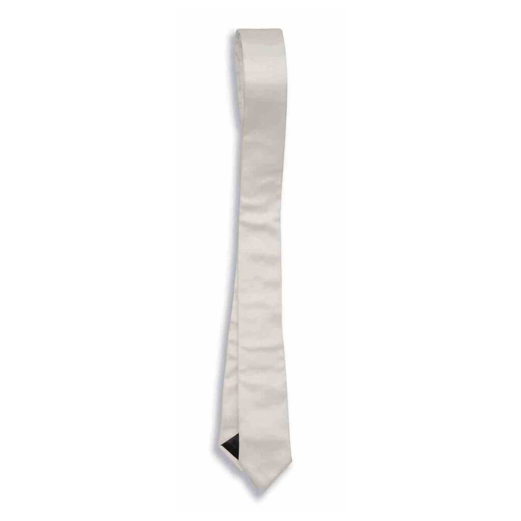 50&#39;s Skinny Tie White