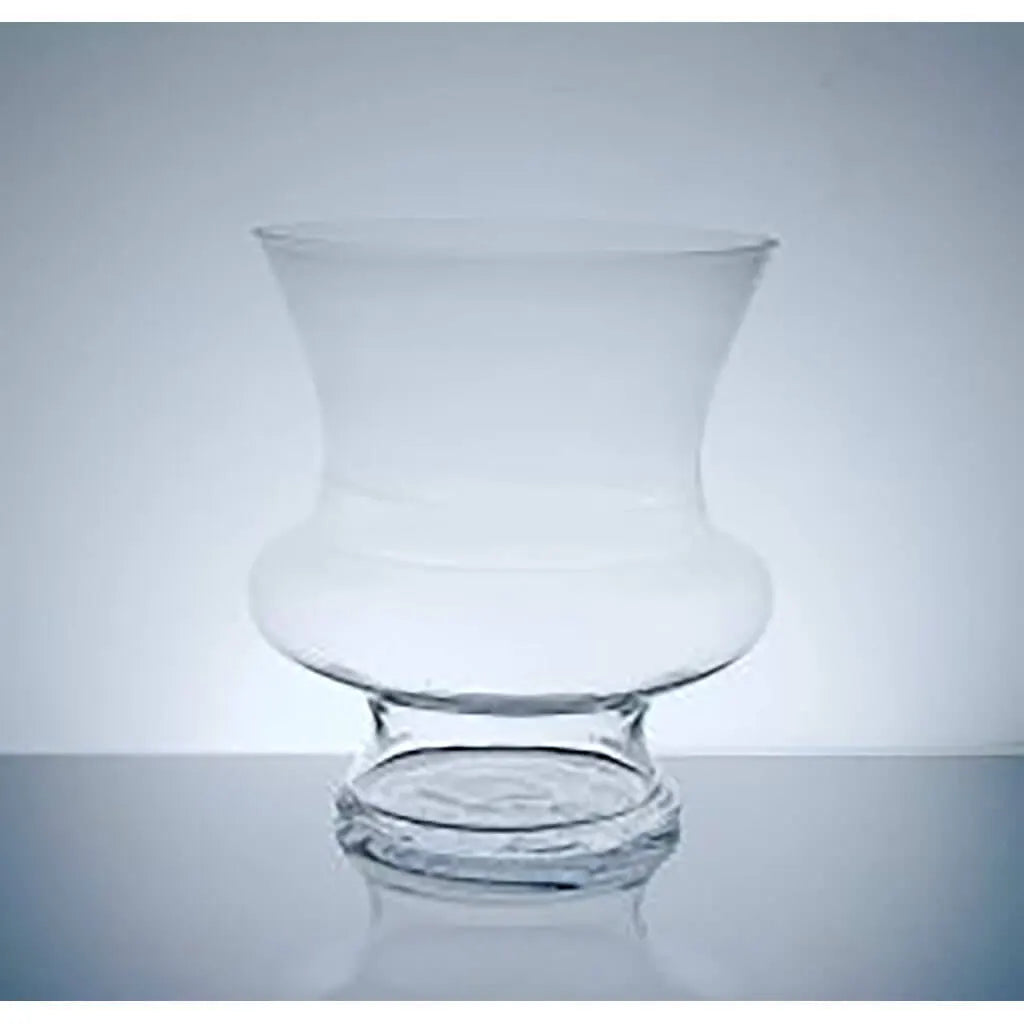 Wide Footed Urn Vase, 8in Height 9.5in