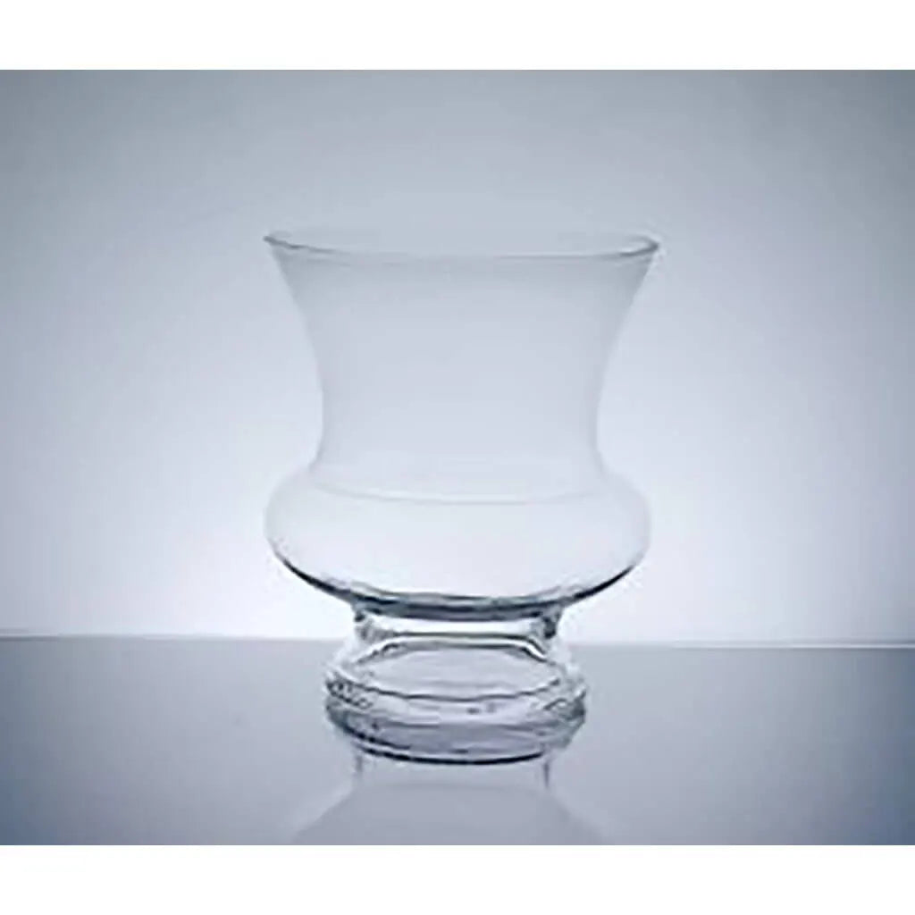 Wide Footed Urn Vase, 6.5in Height 7.75in