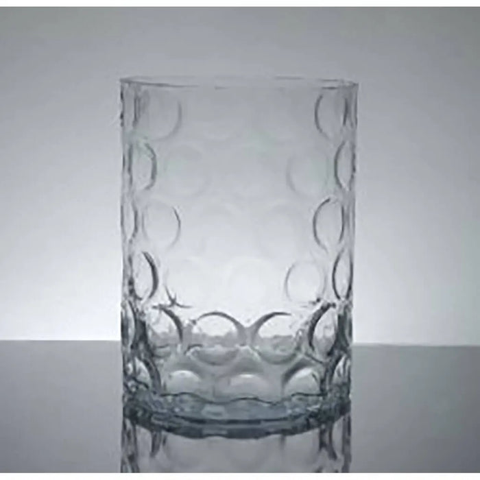 Bubble Cylinder Vase, 6in Height 8in