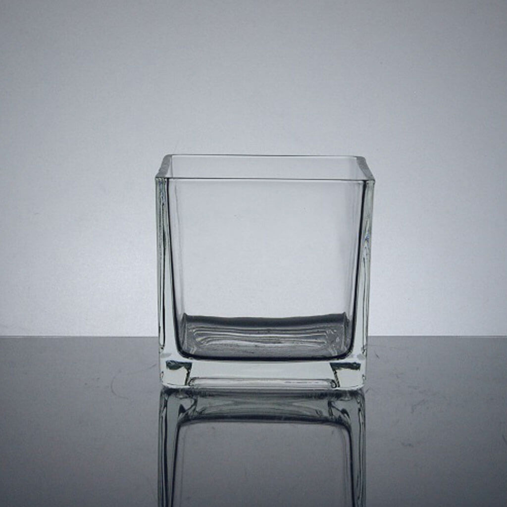 Cube Vase 4.75in x 4.75in x 4.75in