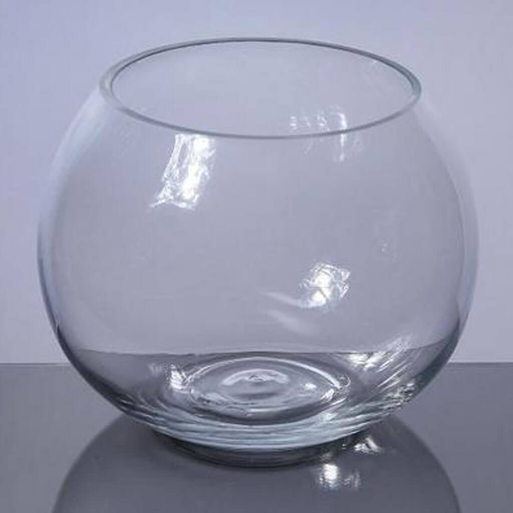 Bubble Bowl Glass Vase 4in x 5in