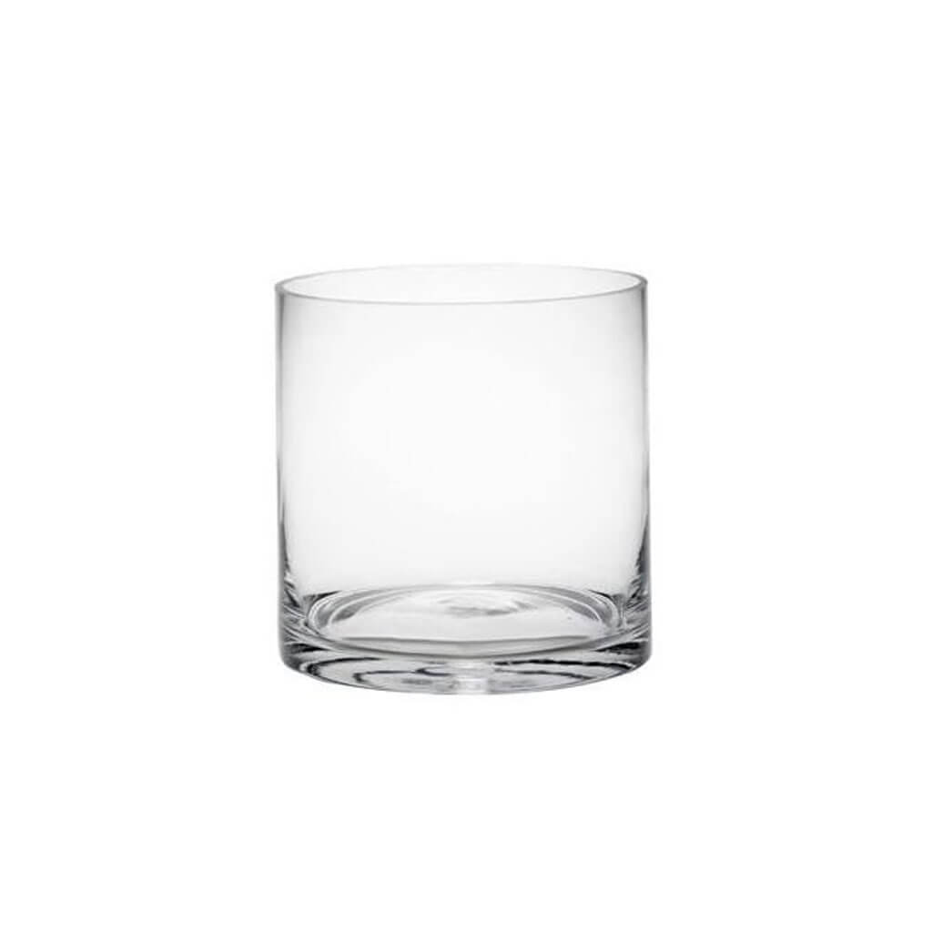 Cylinder Glass Vase 4in x 4in