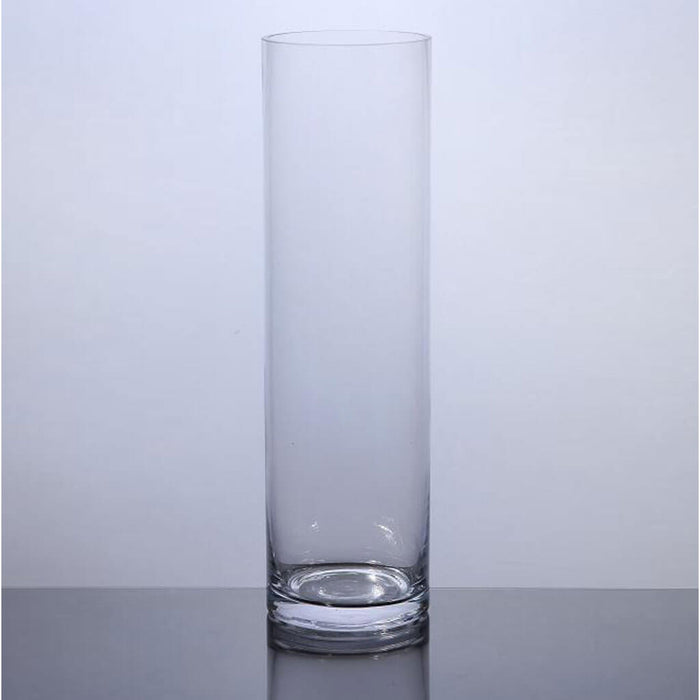 Cylinder Glass Vase 4in x 12in