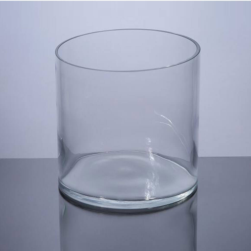 Cylinder Glass Vase 6in x 6in