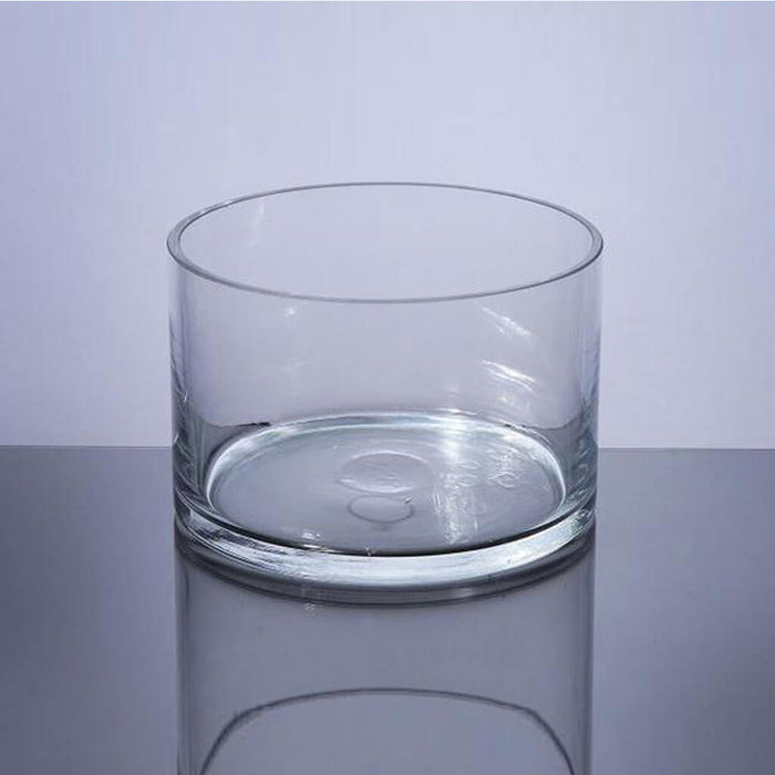 Cylinder Glass Vase 6in x 4in