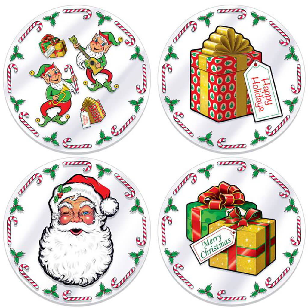 Plastic Santa&#39;s Workshop Placemats