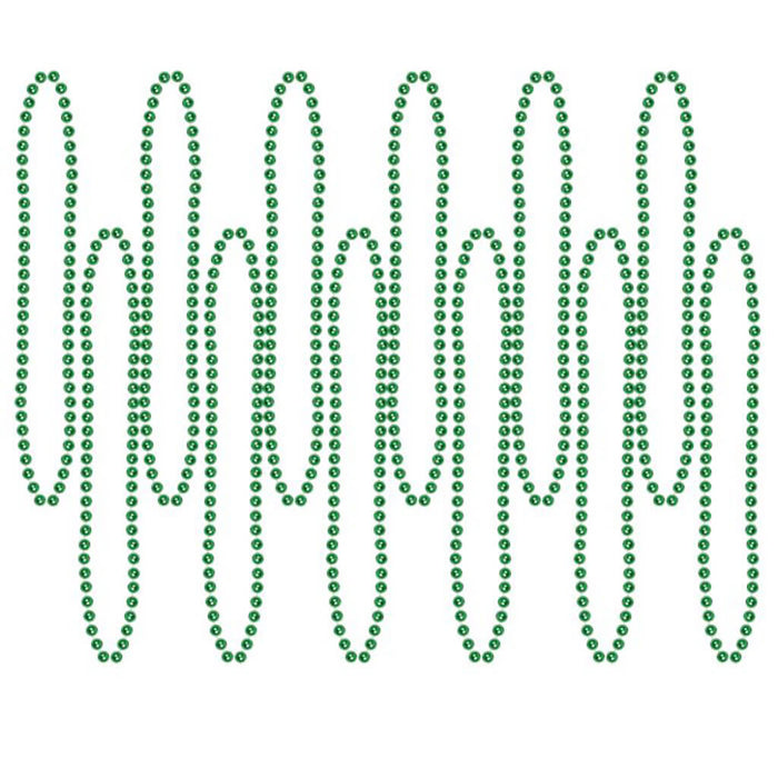 Party Beads Small Round, Green