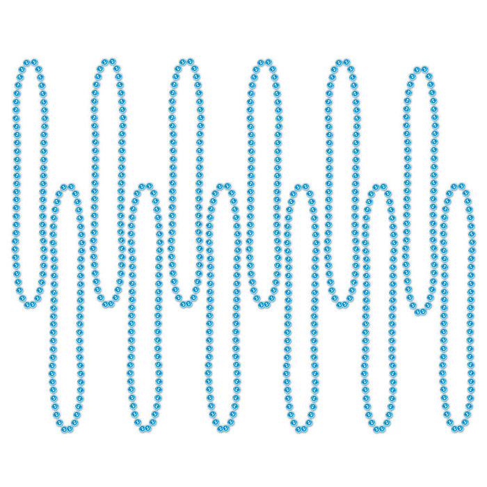 Party Beads Small Round, Turquoise