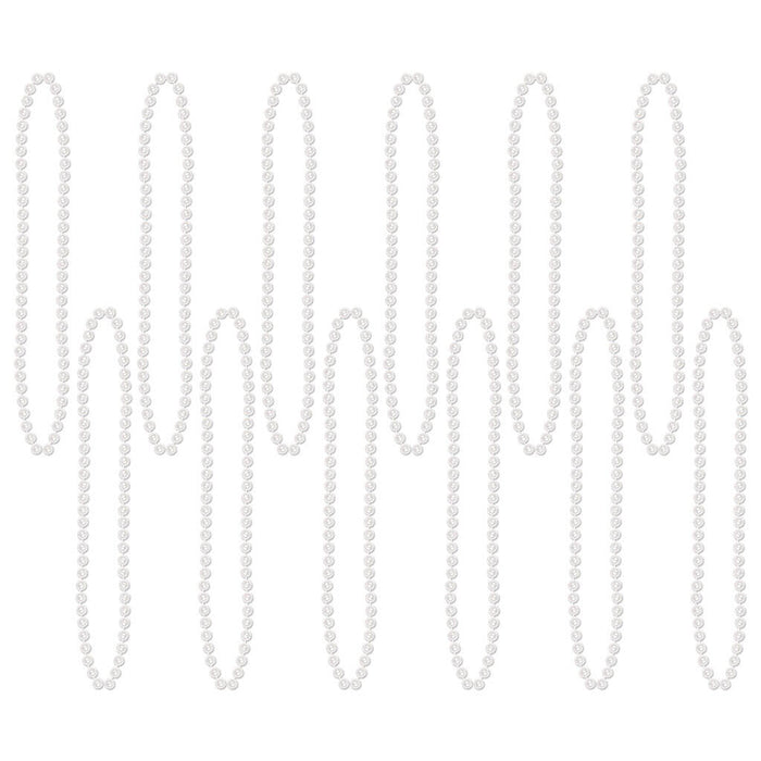 Party Beads Small Round, White