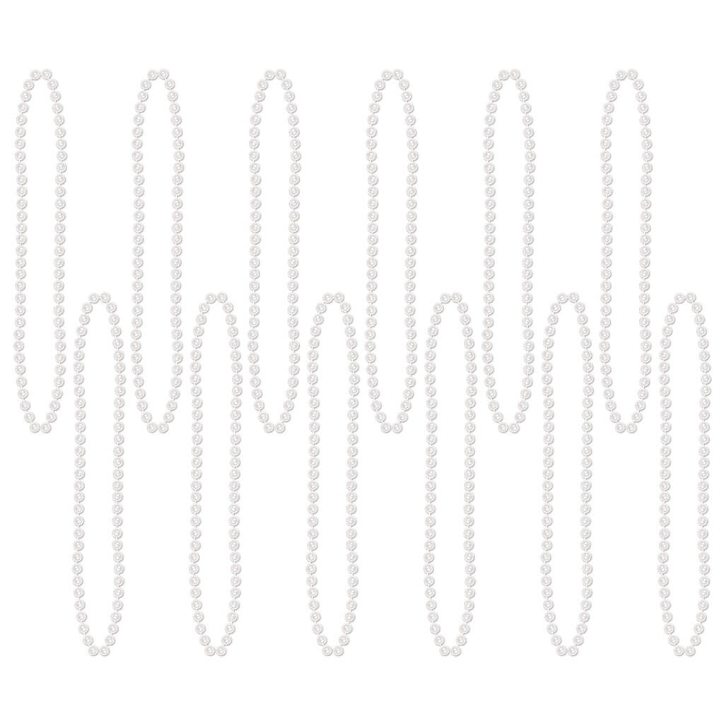 Party Beads Small Round, White