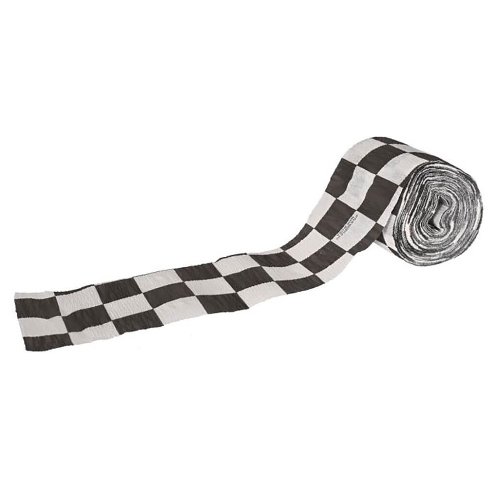 FR Checkered Crepe Streamer