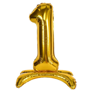 Self-Standing Balloon Number Gold