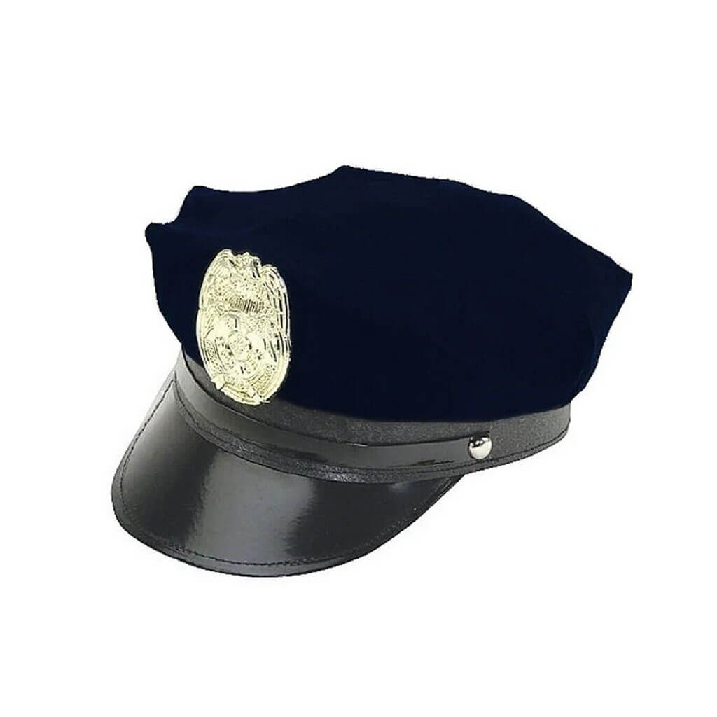 Navy Police Hat With Badge