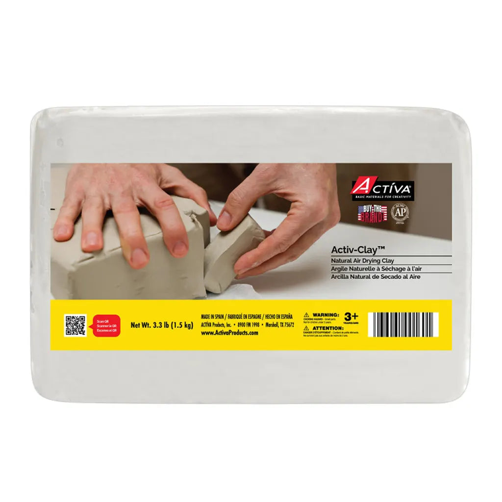 Activ-Clay Air Drying Clay, Extra White, 3.3 lb