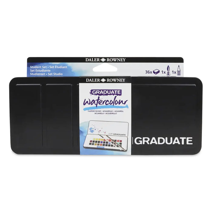 Graduate Watercolour Half-Pan Tin, Set of 36