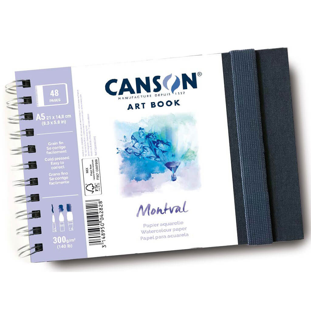 Canson Art Book Montval A5 21cm x 14.8cm, 24 Sheets