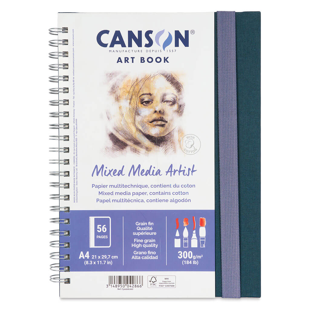 Canson Art Book Mixed Media A4 21cm x 29.7cm, 28 Sheets