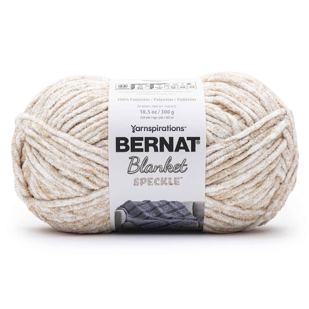 Bernat Blanket Speckle Yarn, Cream