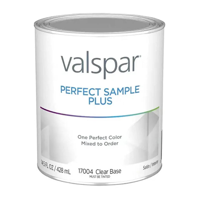 Valspar Paint Sample Satin Clear Base Pint