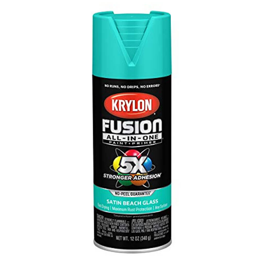 KRYLON Fusion All-in-one Spray Paint + Primer, Satin Beach Glass, 12oz