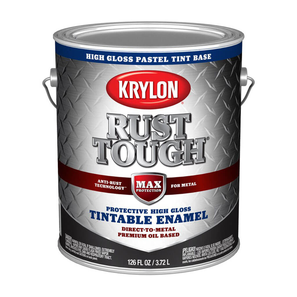 Krylon Rust Tough Enamel Paint, Gloss Sheen Pastel, 1gal