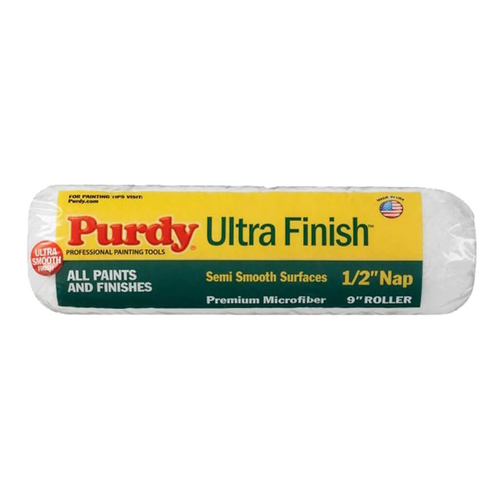 Purdy Ultra Finish Roller Cover, 0.5in Thick Nap, 9in L