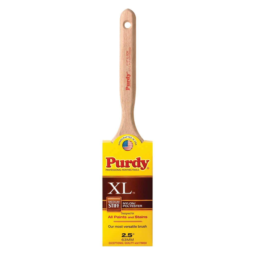 Purdy Nylon Polyester Blend Flat Sash And Trim Brush, 2.5in