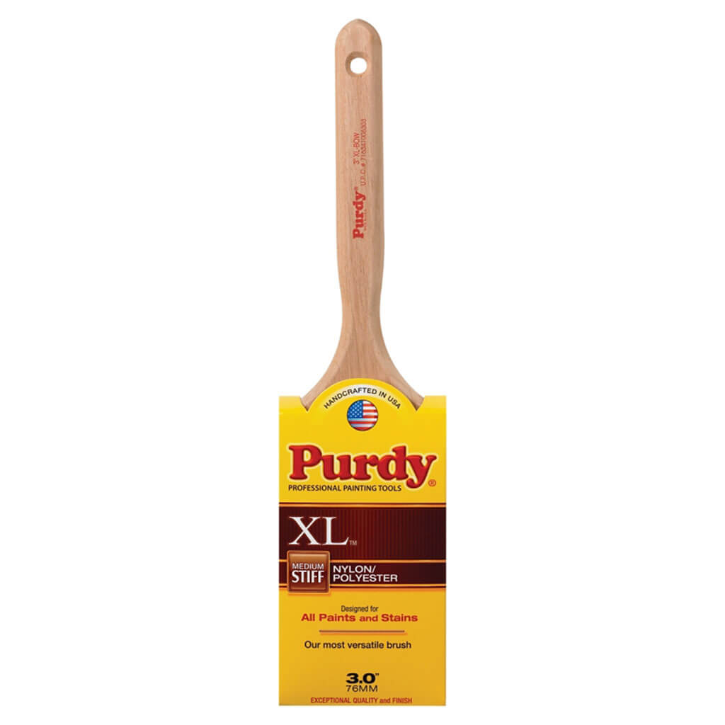 Purdy Nylon Polyester Blend Flat Sash And Trim Brush, 3in