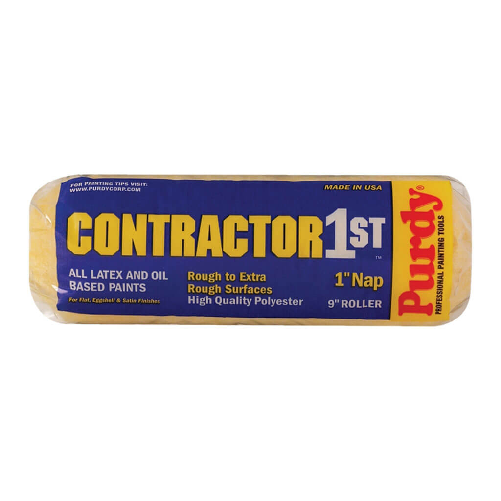 Contractor 1st Paint Roller Cover, 9in x 1in