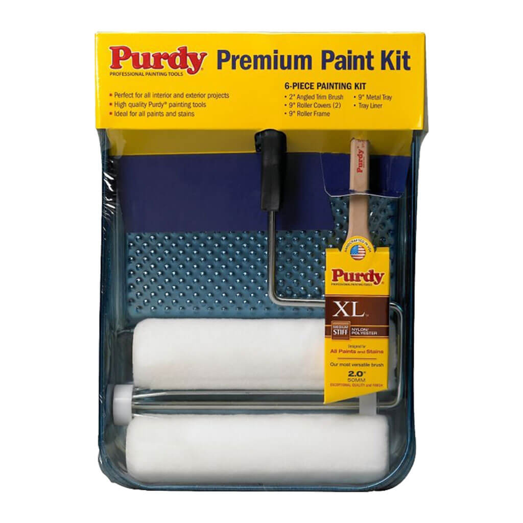 Purdy White Dove Painters Roller and Tray Set, 6pc