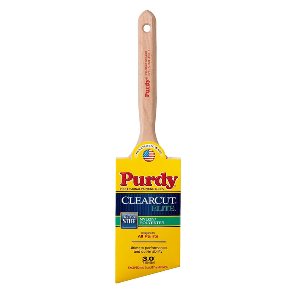 Purdy ClearCut Elite Glide 3in, Angular Trim Paint Brush