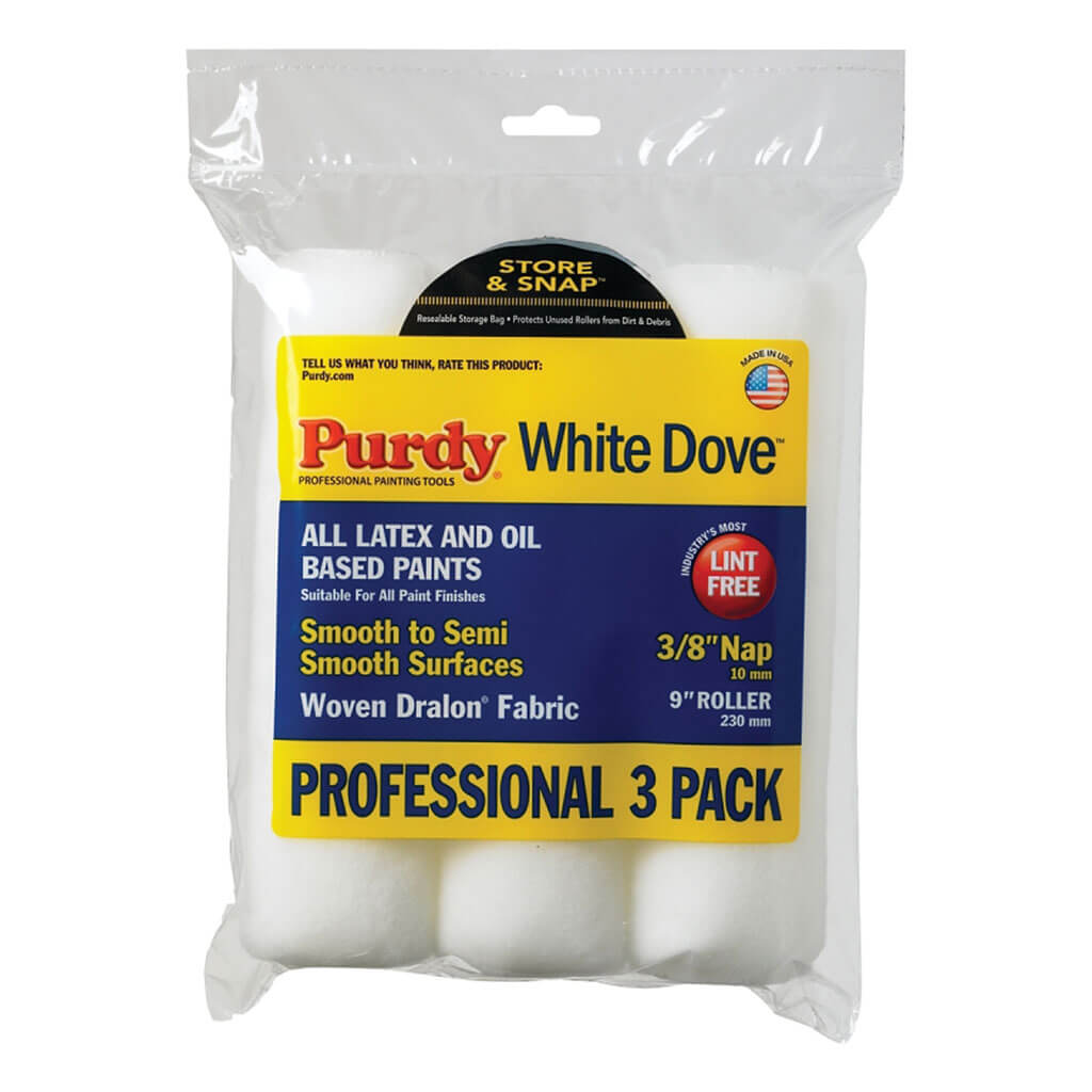 Purdy White Dove Paint Roller Cover, 3/8in x 9in