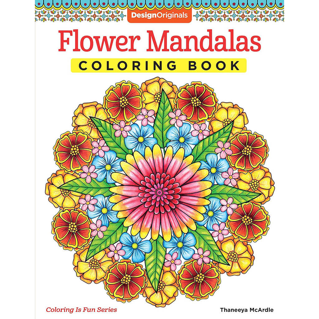 Flower Mandalas Coloring Book