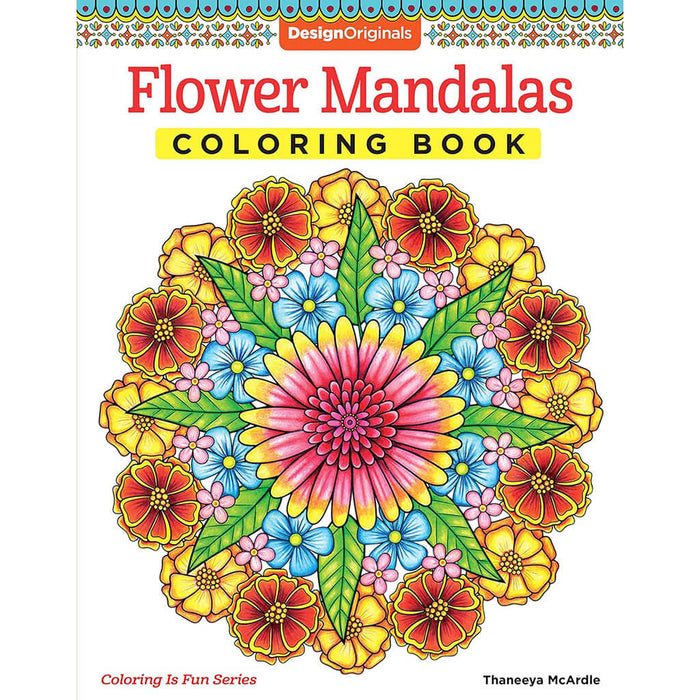 Flower Mandalas Coloring Book