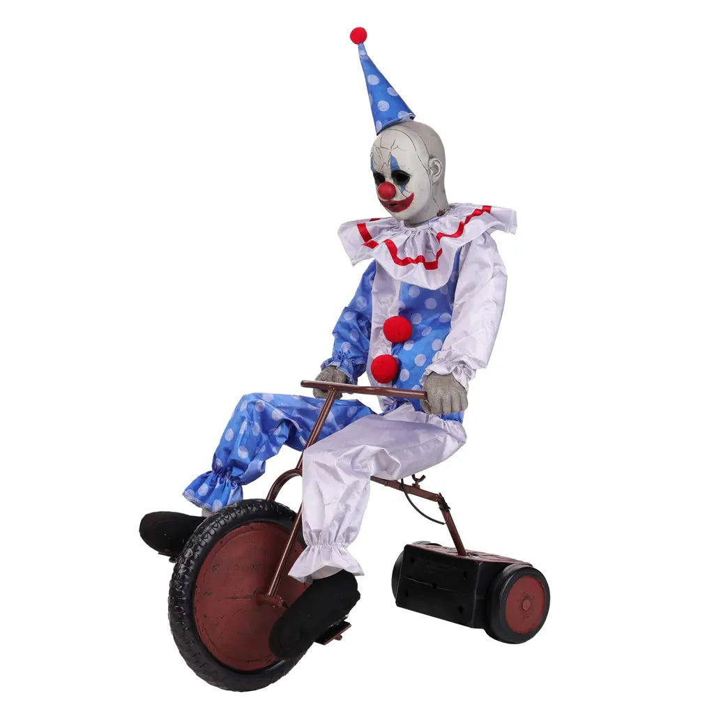 Animated Tricycle Clown, 32in
