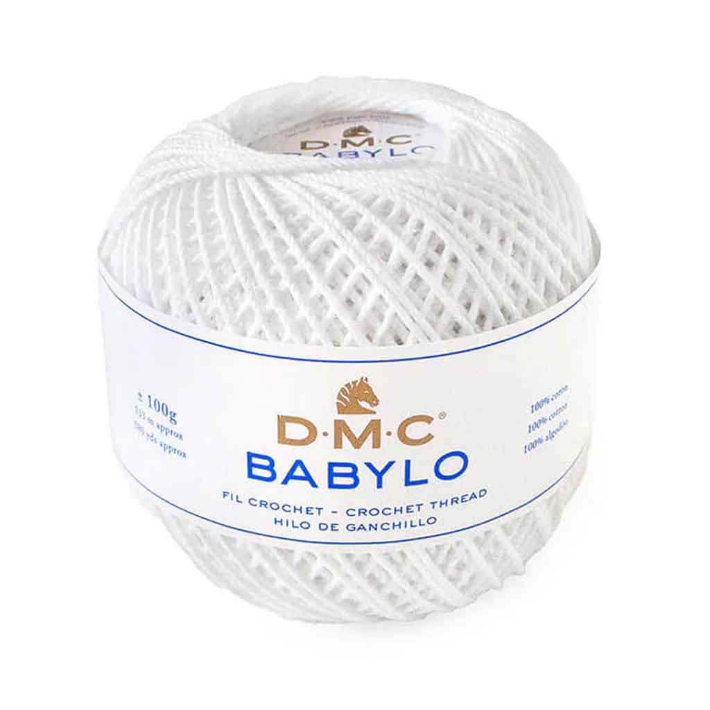 Babylo 3 Crochet Thread Balls 100G, Snow White
