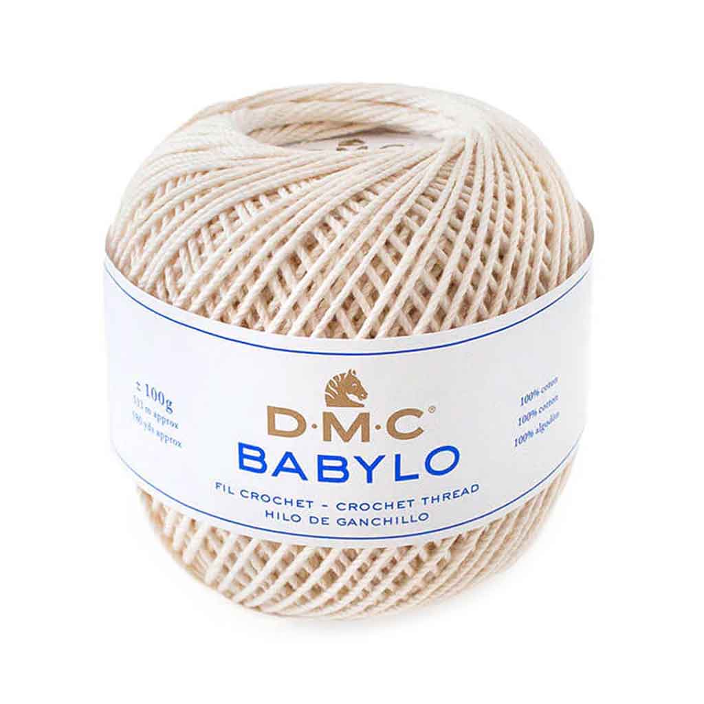Babylo 3 Crochet Thread Balls 100G, Ecru