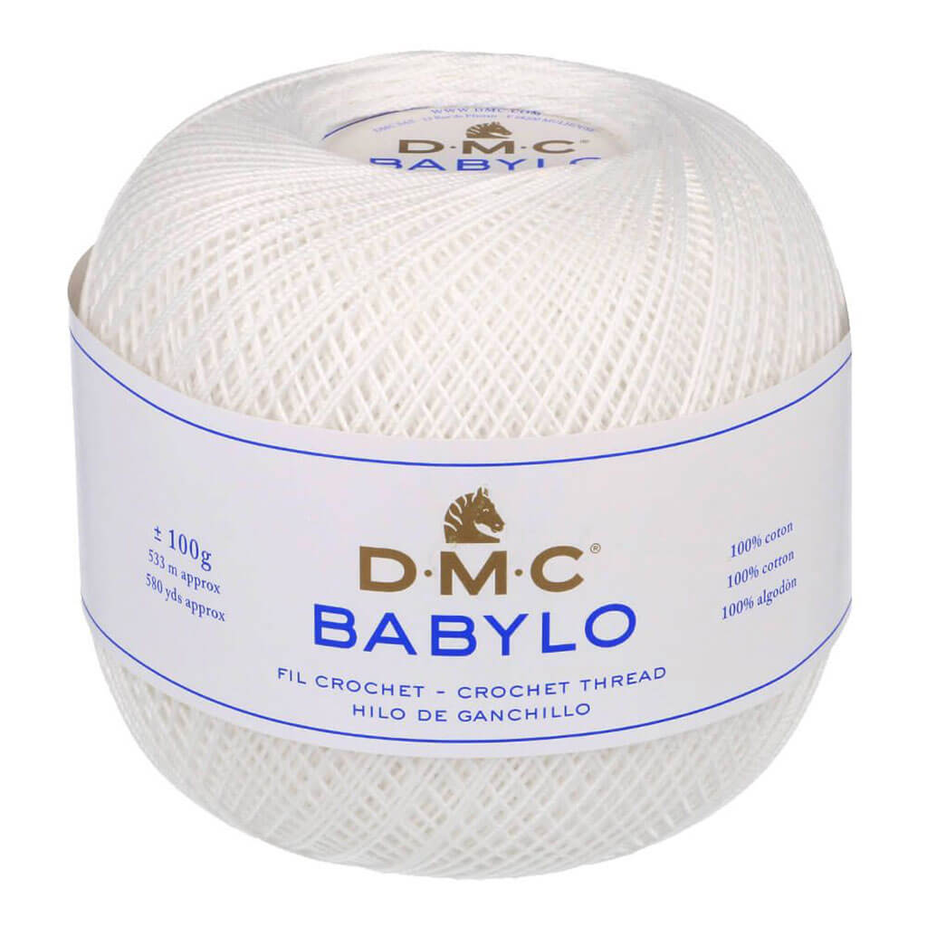 Babylo 5 Crochet Thread Balls 100G, Snow White