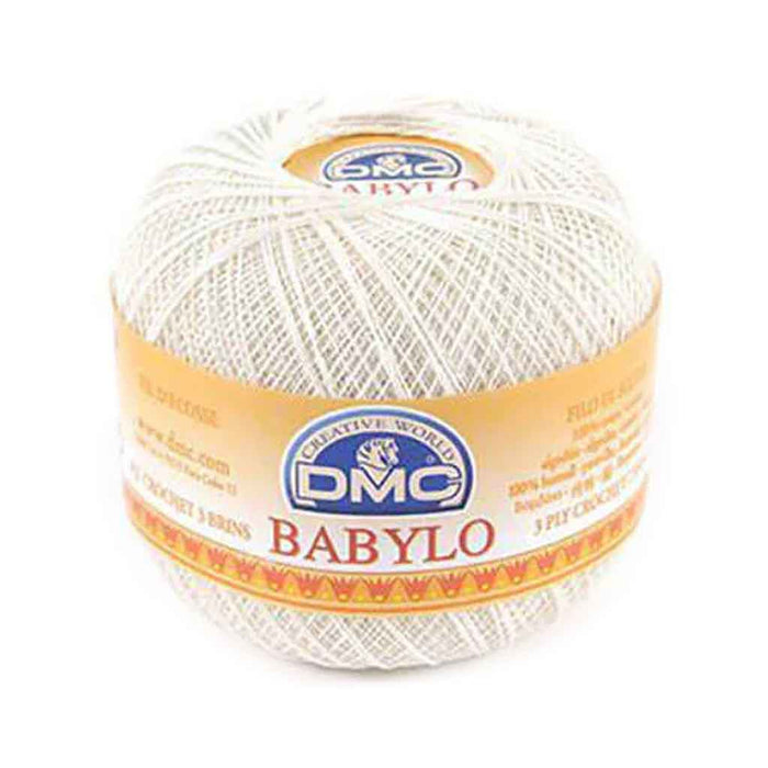 Babylo 10 Crochet Thread Balls 50G, Winter White