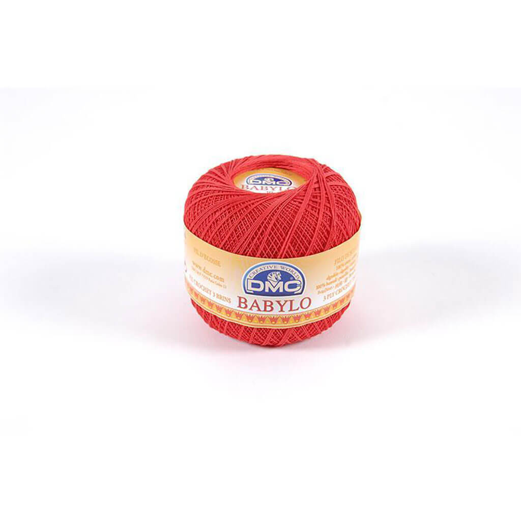 Babylo 10 Crochet Thread Balls 50G, Bright Red