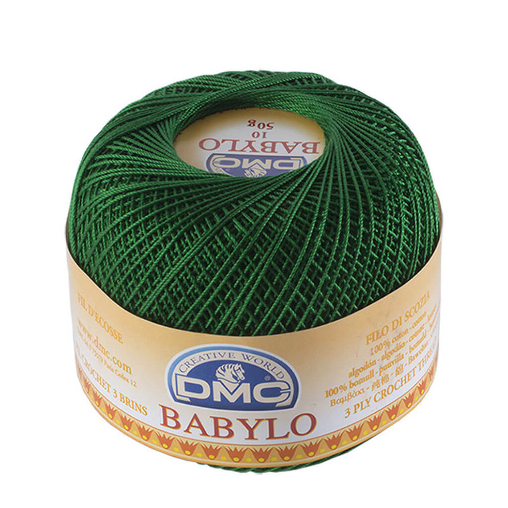 Babylo 10 Crochet Thread Balls 50G, Green