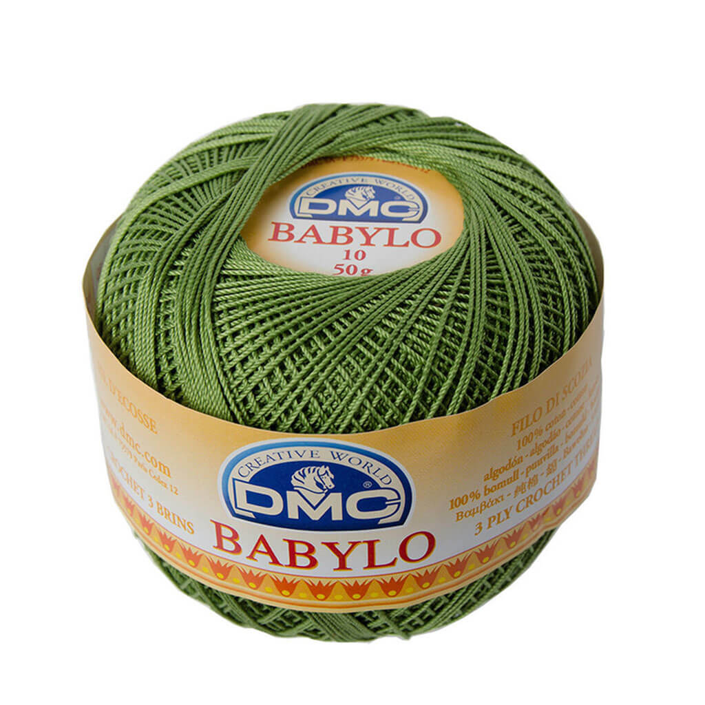 Babylo 10 Crochet Thread Balls 50G, Hunter Green