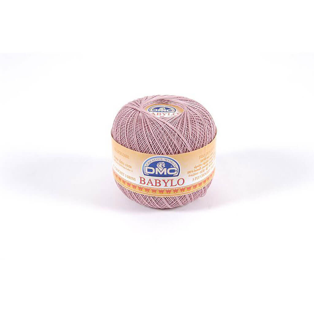 Babylo 10 Crochet Thread Balls 50G, Very Light Antique Mauve