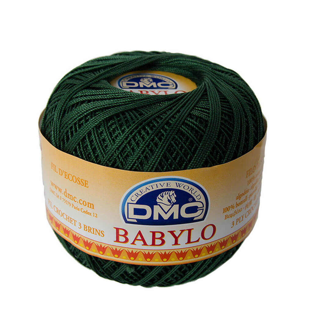 Babylo 10 Crochet Thread Balls 50G, Dark Pistachio Green