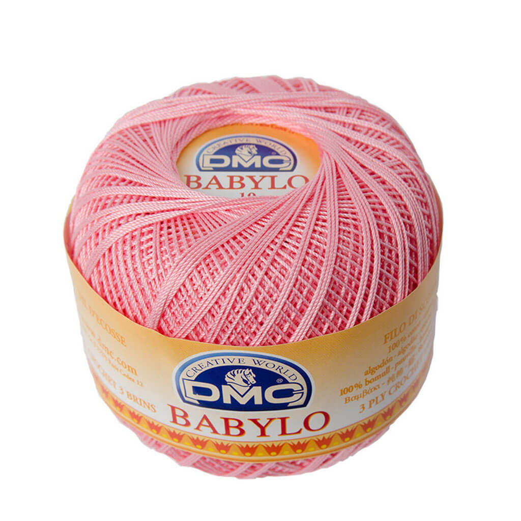 Babylo 10 Crochet Thread Balls 50G, Pink