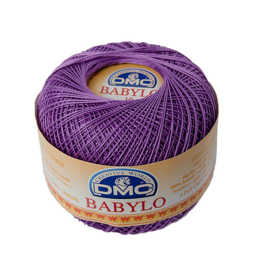 Babylo 10 Crochet Thread Balls 50G, Violet