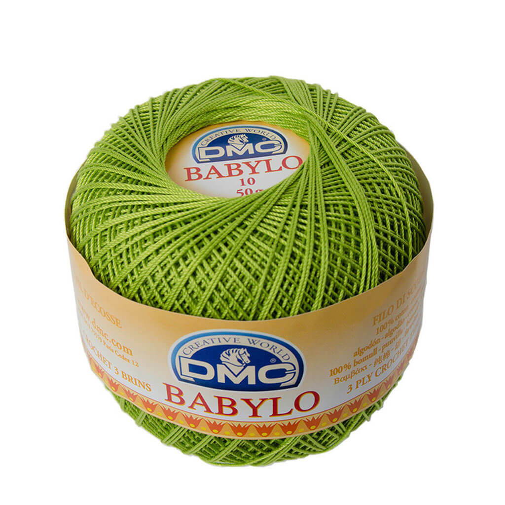 Babylo 10 Crochet Thread Balls 50G, Light Parrot Green