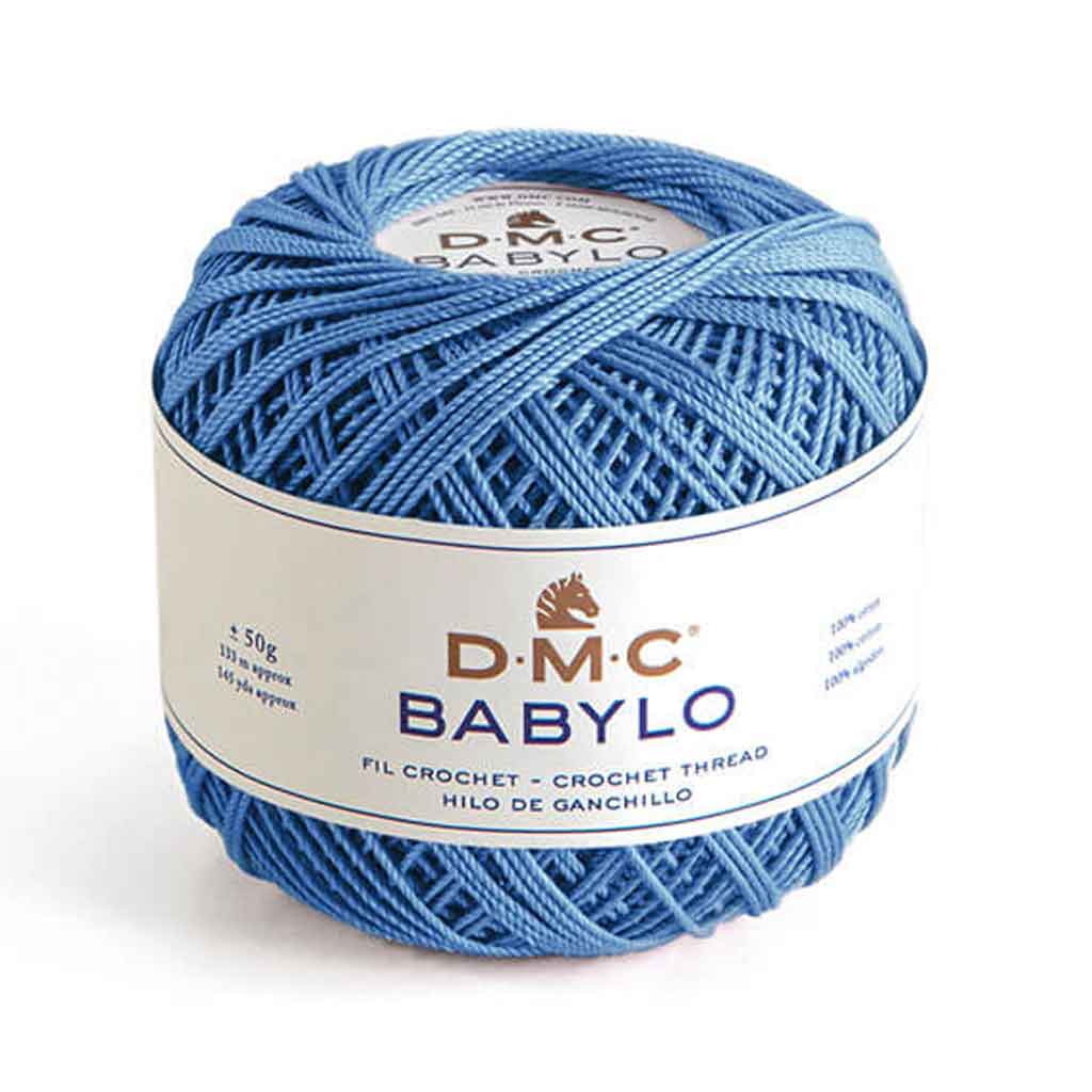 Babylo 5 Crochet Thread 50G, Medium Delft Blue